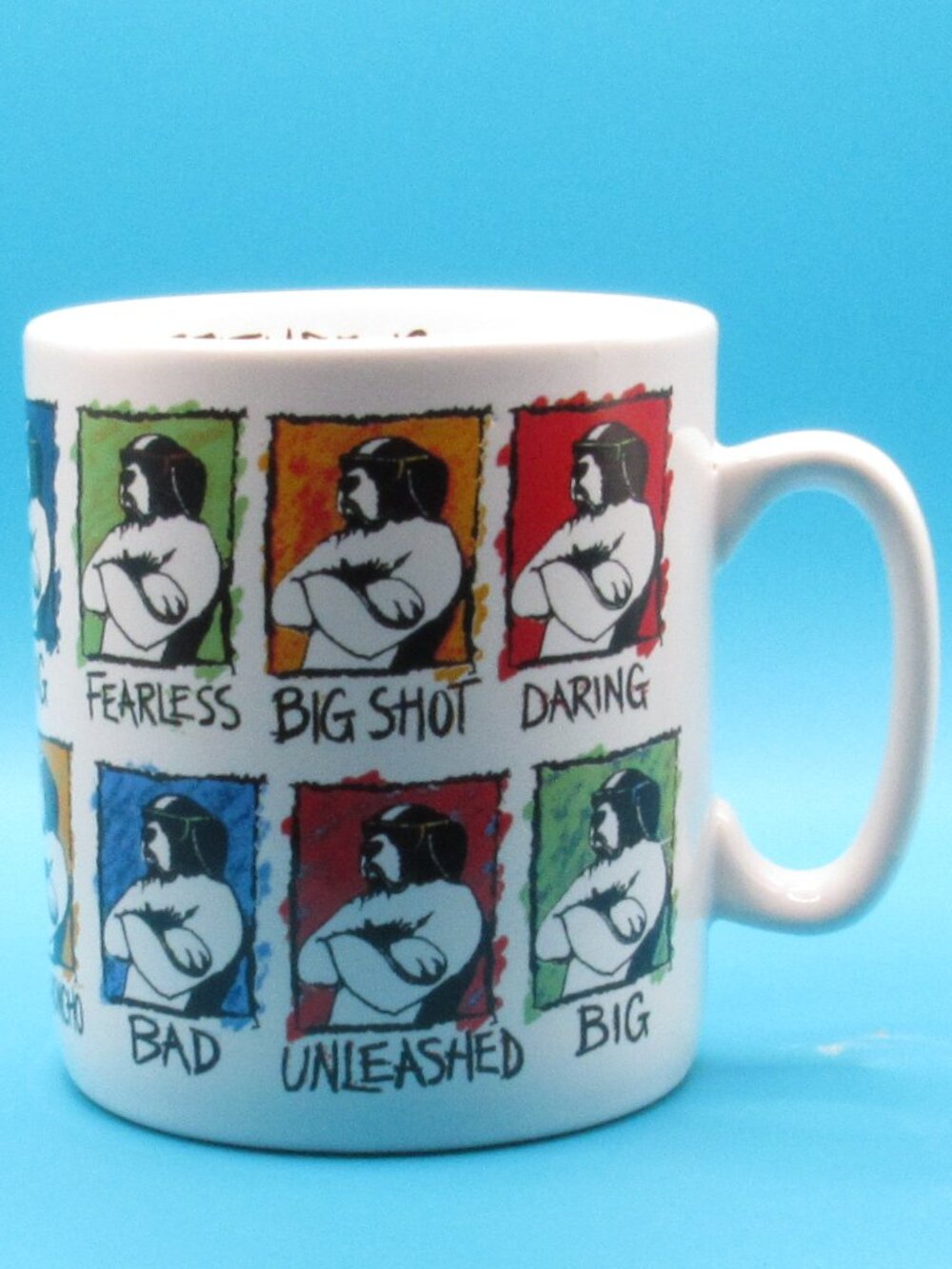 Vintage 1997 Big Dog HUGE 32 oz Coffee Mug Attitude is Everything Excellent Cond